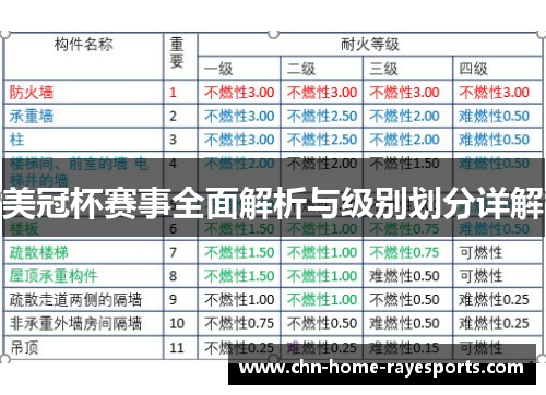 美冠杯赛事全面解析与级别划分详解 美冠杯赛事全面解析与级别划分详解